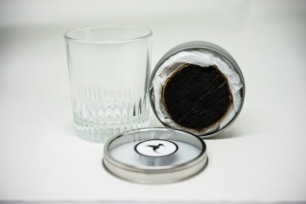 smoked cocktail glass puck
